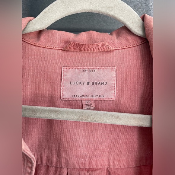 Lucky Brand button up shirt size small dusty choral - Picture 2 of 3